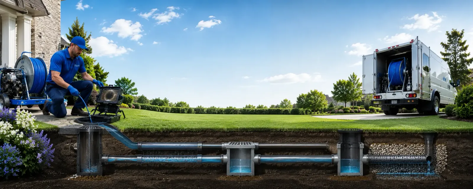 Outdoor drain cleaning information for New Salem, MA